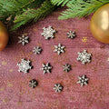 36er Pack Streudeko Weihnachten "Schneeflocken"